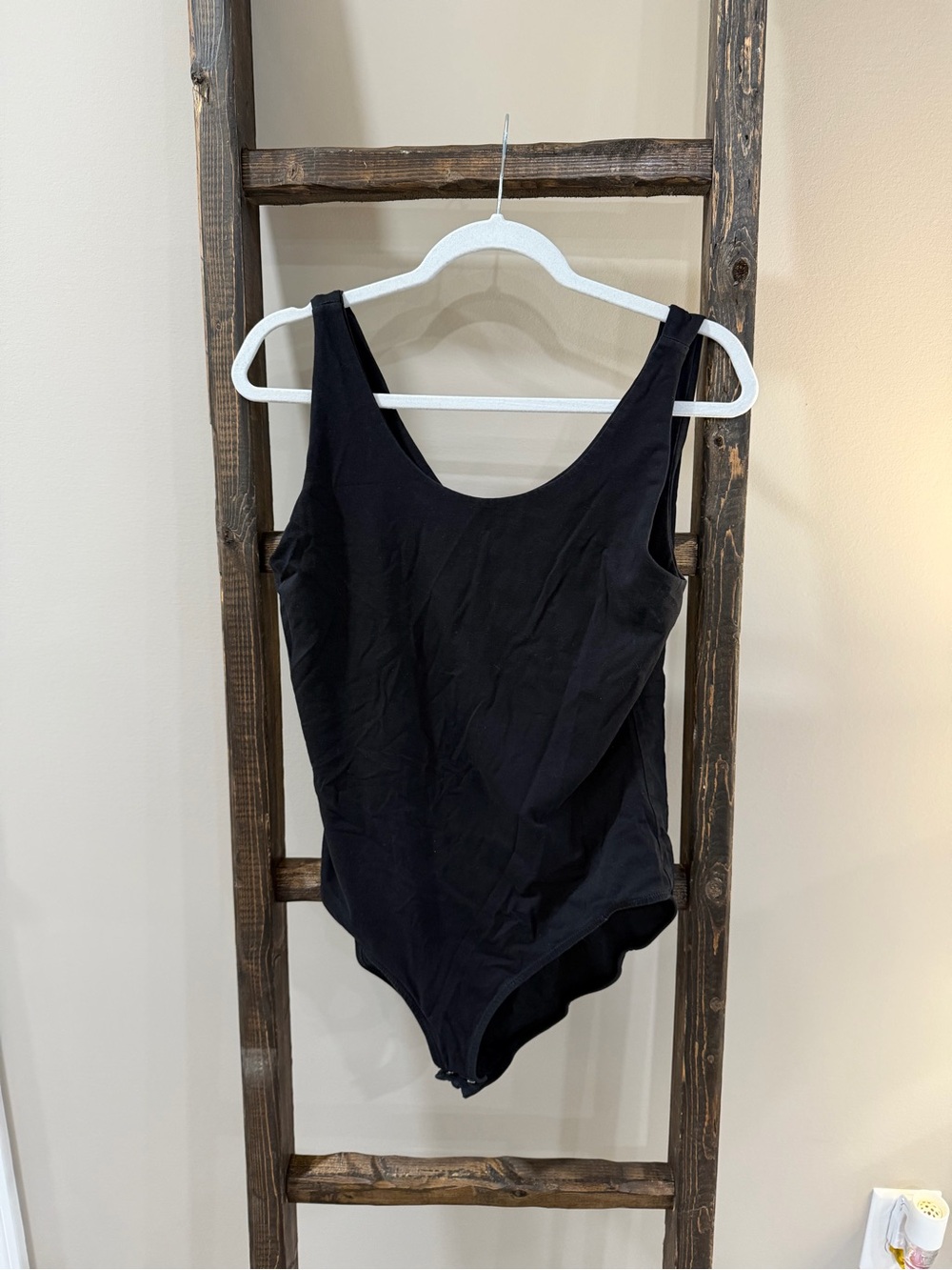 Pact Black Organic Cotton Bodysuit